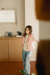 Gilet matelassé ORSO Kids Flower orange