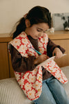 Gilet matelassé ORSO Kids Flower orange