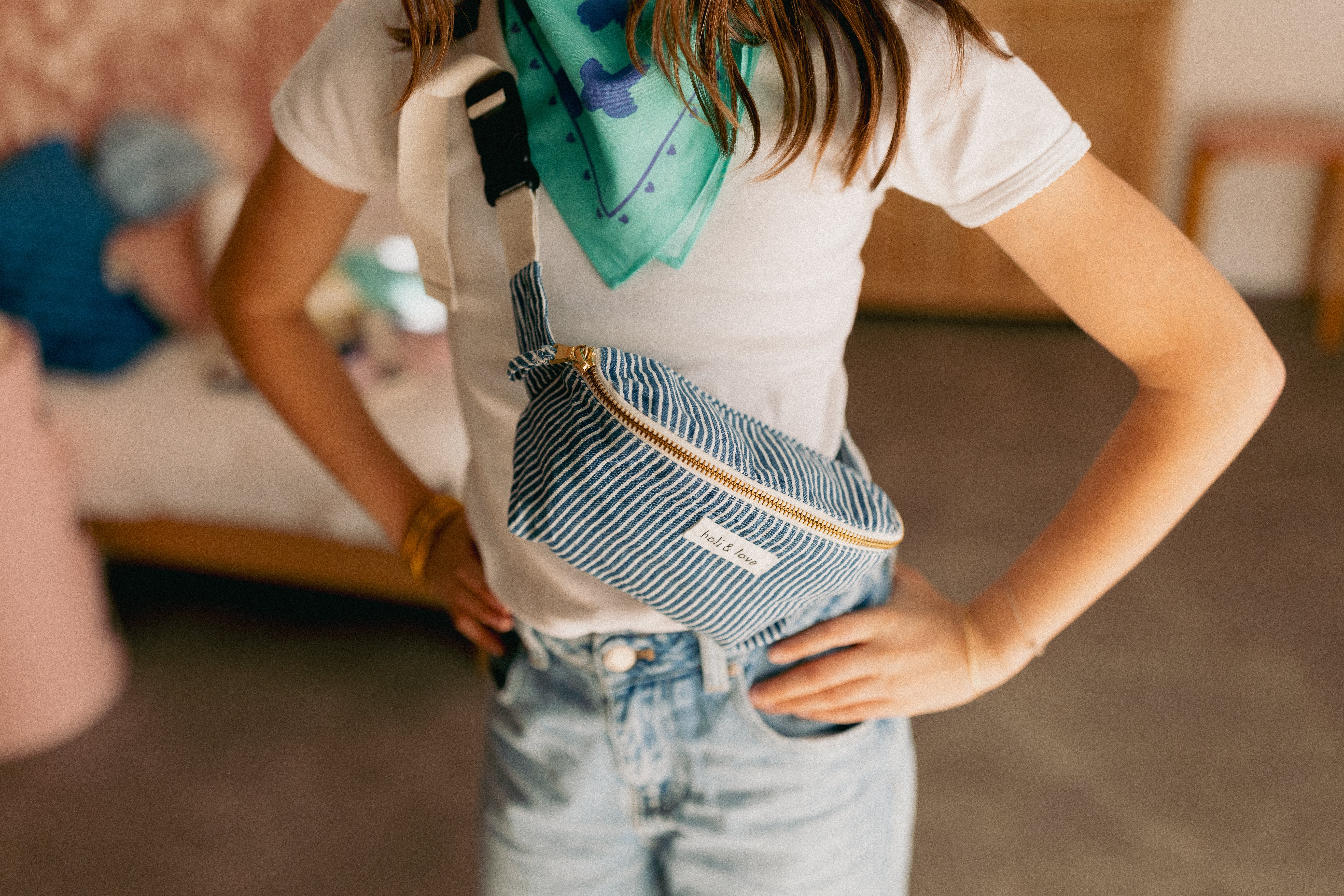 Sac banane Denim Stripes Kids