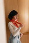 Foulard Flower orange