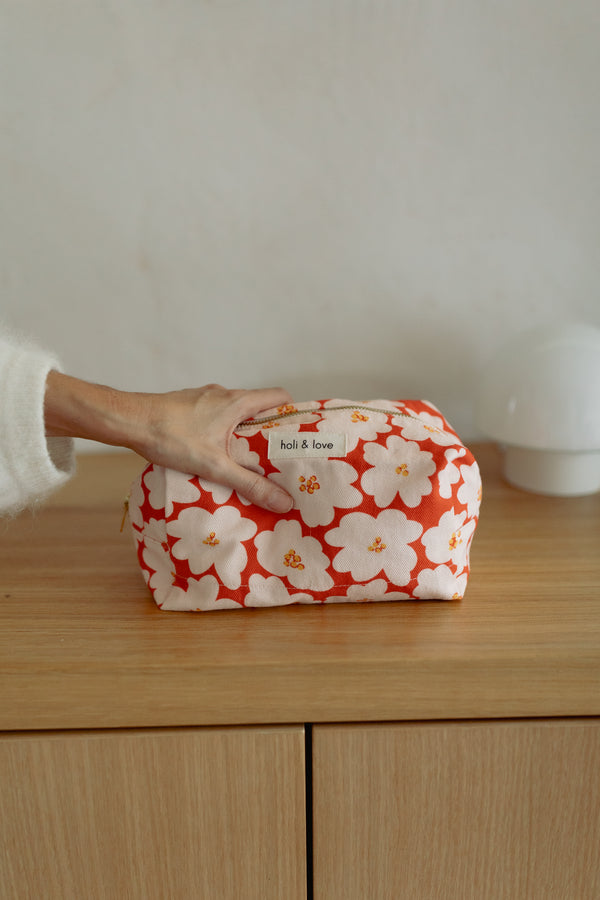 Trousse de toilette Flower orange