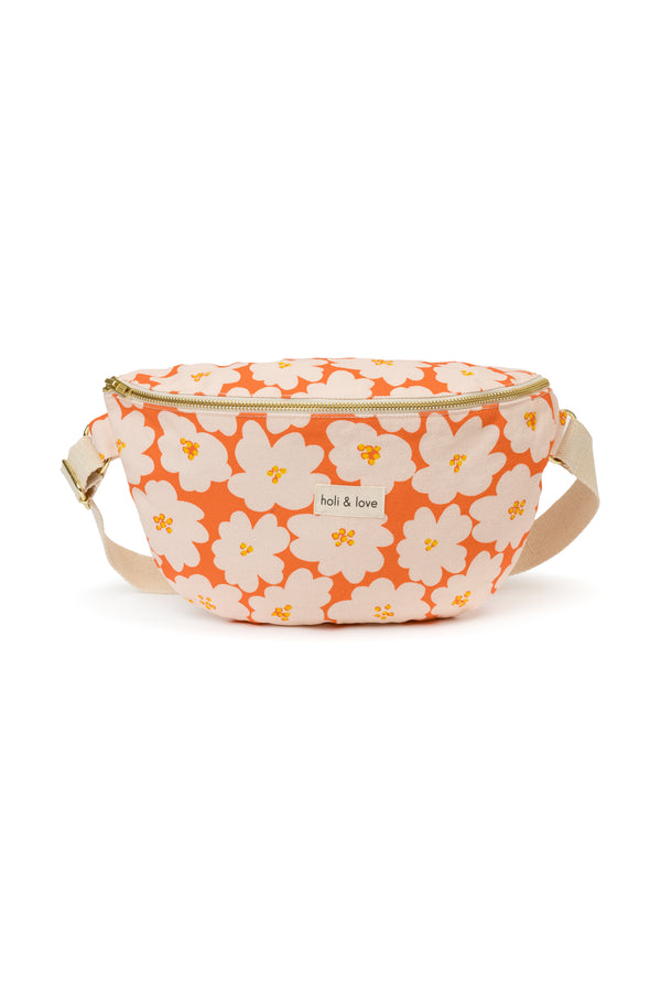Sac Banane Flower orange