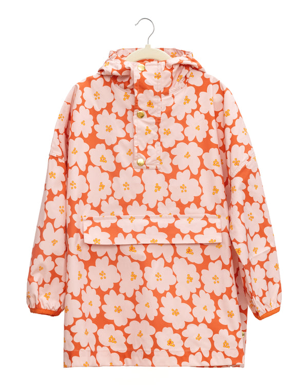 EOLE Cape de pluie kids Flower orange