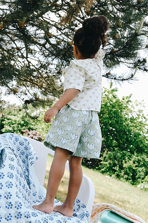JILL Unisex children's shorts in organic cotton